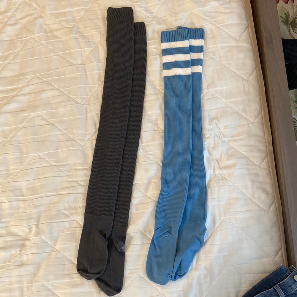 American Apparel VTG 2005 Y2K over the knee thigh-high athletic sports socks EUC